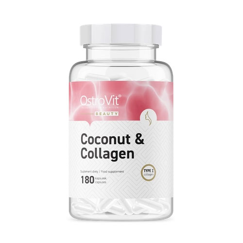 کپسول کوکونات کلاژن استروویت 180 عدد OstroVit Coconut & Collagen